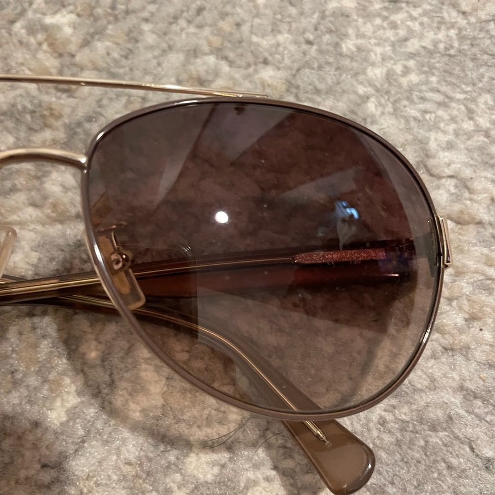 New Coach Aviator Sunglasses Style S1021 Brown With Case & Cleaning Cloth ☀️ 🕶️ - Picture 4 of 10